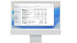 Adaro Bokföring rapporter på iMac